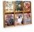 4 MAGAZINEOAK LITERATURE DISPLAY RACKS-LIGHT OAK 20-3/8