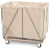 MAILROOM, MAILCENTER SORTING, 18 BUSHEL LINED CANVAS BASKET W/CASTERS N1014993