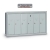 6-Door Recessed Vertical Mailbox
