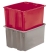 MAILROOM SORTING, NEST AND STACK BINS/TOTES;21 X 17 X 12, GREY N1021294