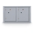 Standard 4C Mailbox with (2 Horizontal) Parcel Lockers - Additional Colors Available