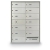 12 Door Front Load with Outgoing Mail Slot 4B+ Horizontal Mailbox