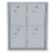 4 Door ADA Compliant Parcel Locker STD 4C