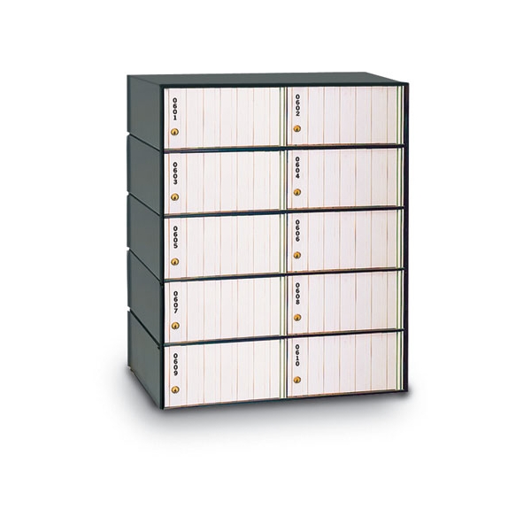 10 Door Rear Loading Mailbox