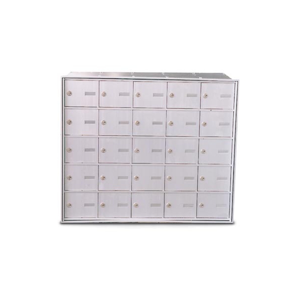 Rear Loading 25-Door Horizontal Mailbox