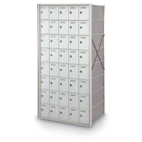 40-Door Rear-Loading Private Horizontal Mailbox