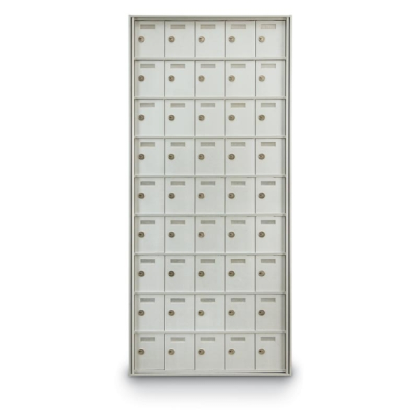 45-Door Rear-Loading Private Horizontal Mailbox