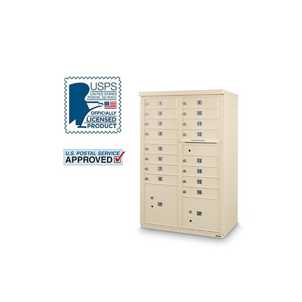 16 Door F-Spec Cluster Box Unit ONLY - no pedestal