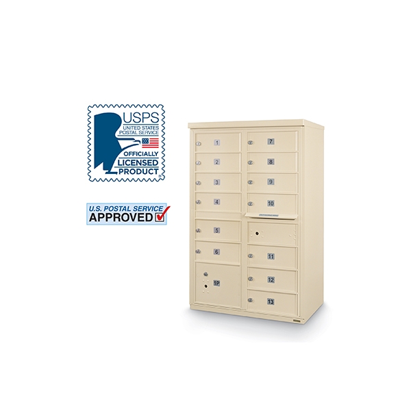 13 Door F-Spec Cluster Box Unit ONLY - no pedestal